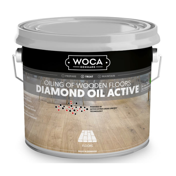 WOCA Diamond Oil Active Wit 0,25L