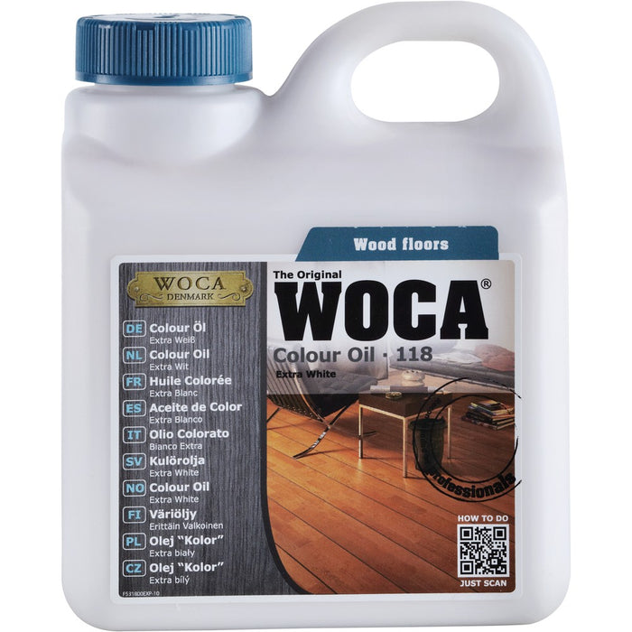 WOCA Master Colour Oil 118 extra wit 1 L