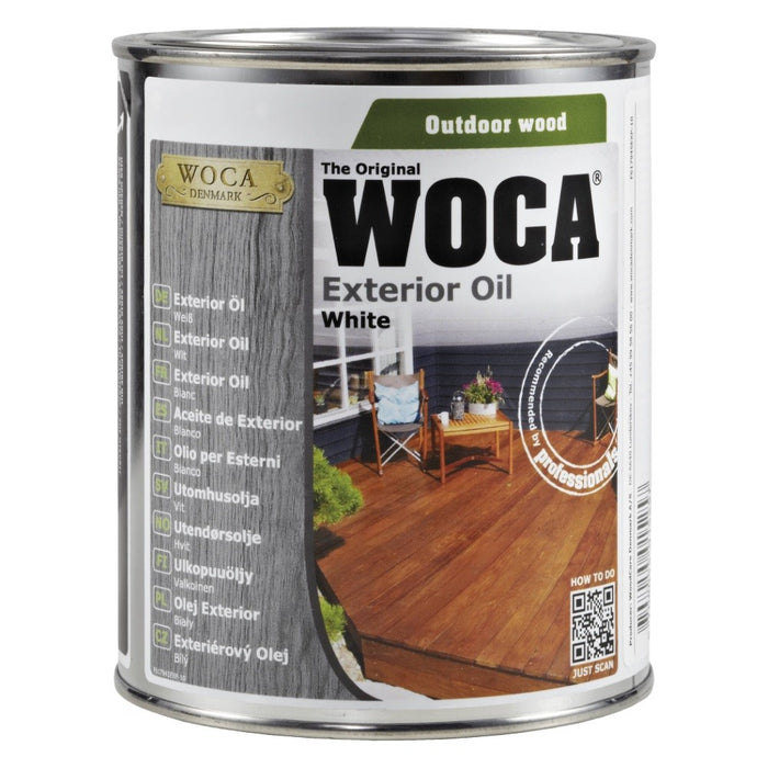 WOCA Exterior Oil Wit 0,75 L