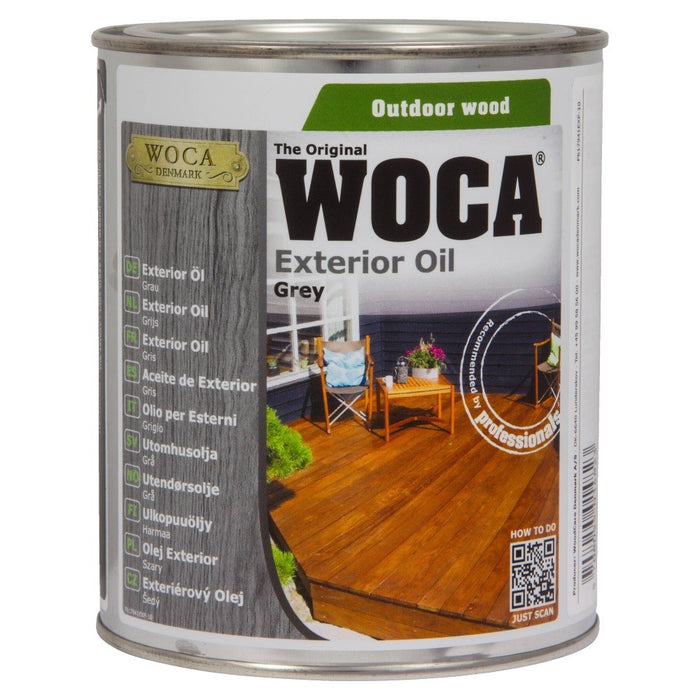 WOCA Exterior Oil Grijs 0,75 L